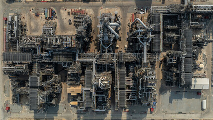 new mega project construction petroleum and gas refinery in the industrail zone