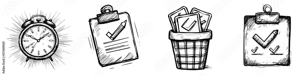 Poster time management tools for productivity enhancement in business settings during work hours