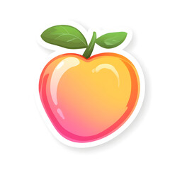 Colorful Cartoon Peach