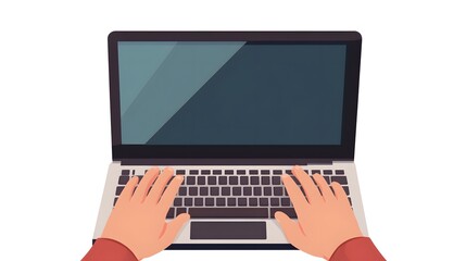 Professional Woman Commenting on Online Video Content on Laptop Screen