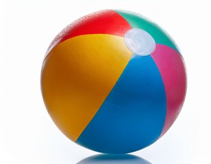  Beach ball isolated on a white background