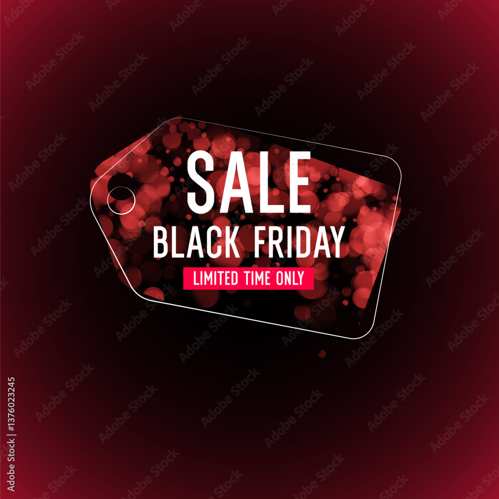 Poster black friday poster. bright abstract background with geometric elements. a composition of various sh