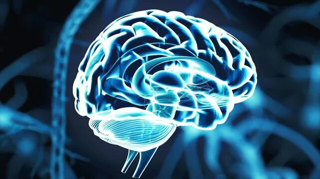 An illustrated representation of the human brain showcasing its intricate structures. This visualization highlights neural connections and their significance in understanding cognition and behavior