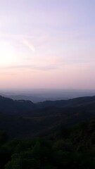 Obraz premium Serene Twilight Mountain Landscape