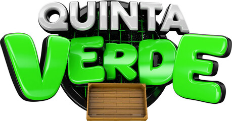 SELO 3D SEMANA VERDE PARA COMPOR.