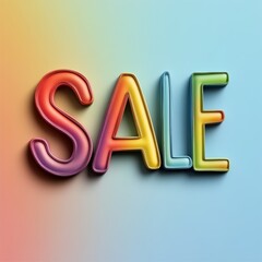 Exciting sale event shopping discounts and marketing signs in a vibrant environment