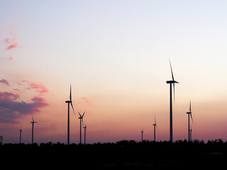 Obraz premium windpark, Burgenland, Austria
