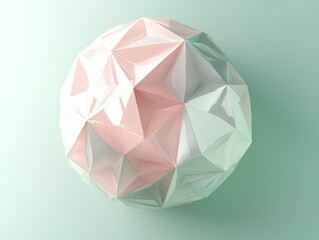Pastel Geometric Sphere