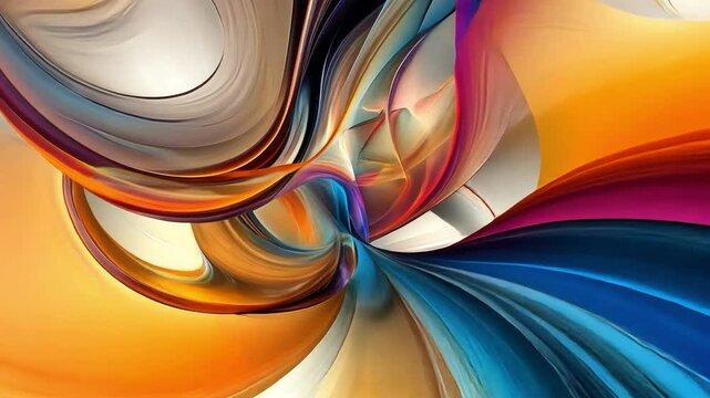 Abstract Swirls of Color: Dynamic abstract artwork featuring vibrant, swirling patterns in a spectrum of warm and cool hues, evoking a sense of movement and energy.
