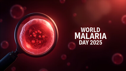 A Banner Image Design Created for World Malaria Day Awareness 2025