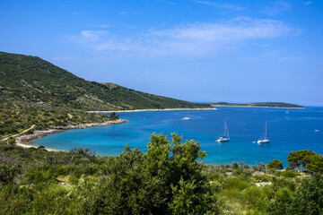 Bucht und Halbinsel von Primosten, Kroatien