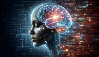 Futuristic AI Brain – Digital Intelligence Concept