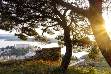 Fototapeta premium Abendstimmung, Sibenik, Dalmatien, Kroatien