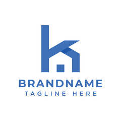 Letter K Home Simple Logo, symbolizing luxury, elegance, and premium living