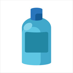 An illustration of a mineral water bottle, emphasizing hydration and freshness.