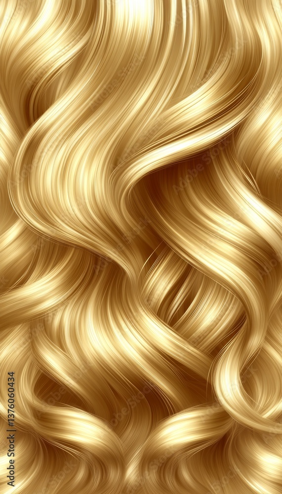 Aufkleber golden texture abstract background with metallic waves and dynamic brush strokes in bright yellow