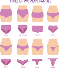 set of women's panties