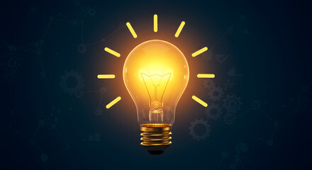 Illuminating Ideas Bright Light Bulb Concept for Innovation and Inspiration