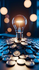 Concetto di odea innovativa per la creazione di ricchezza e successo