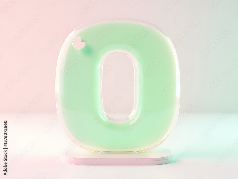 Poster 3d rendering digital font big sale event countdown concept element