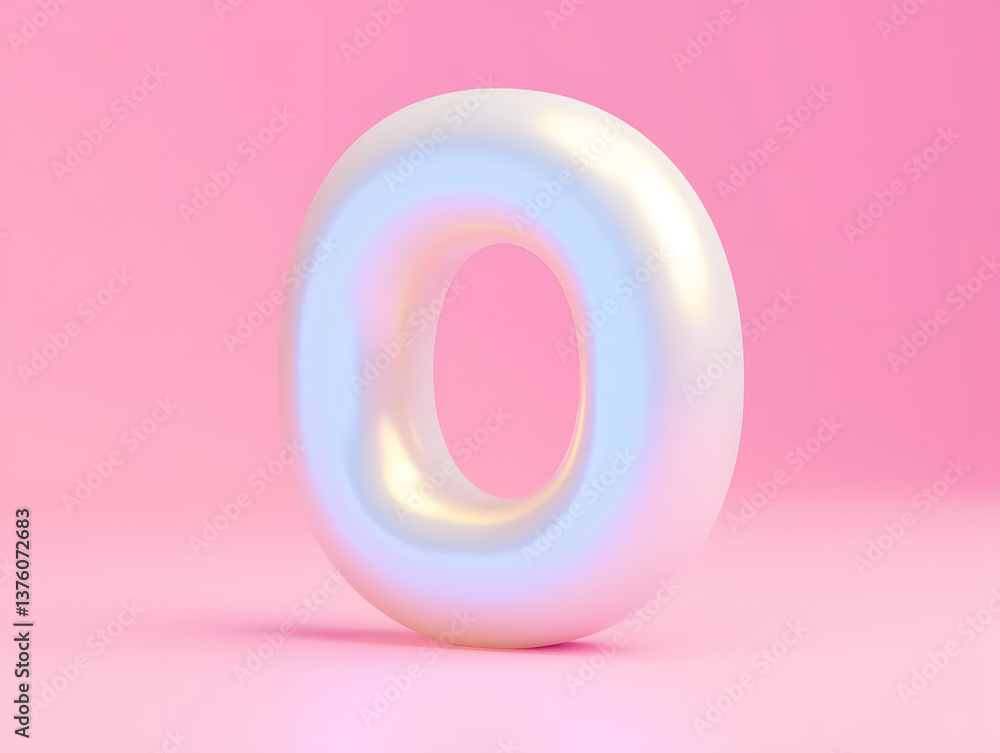Poster 3d rendering digital font big sale event countdown concept element