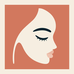 woman face logo