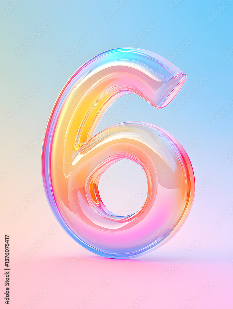 Poster 3d rendering digital font big sale event countdown concept element