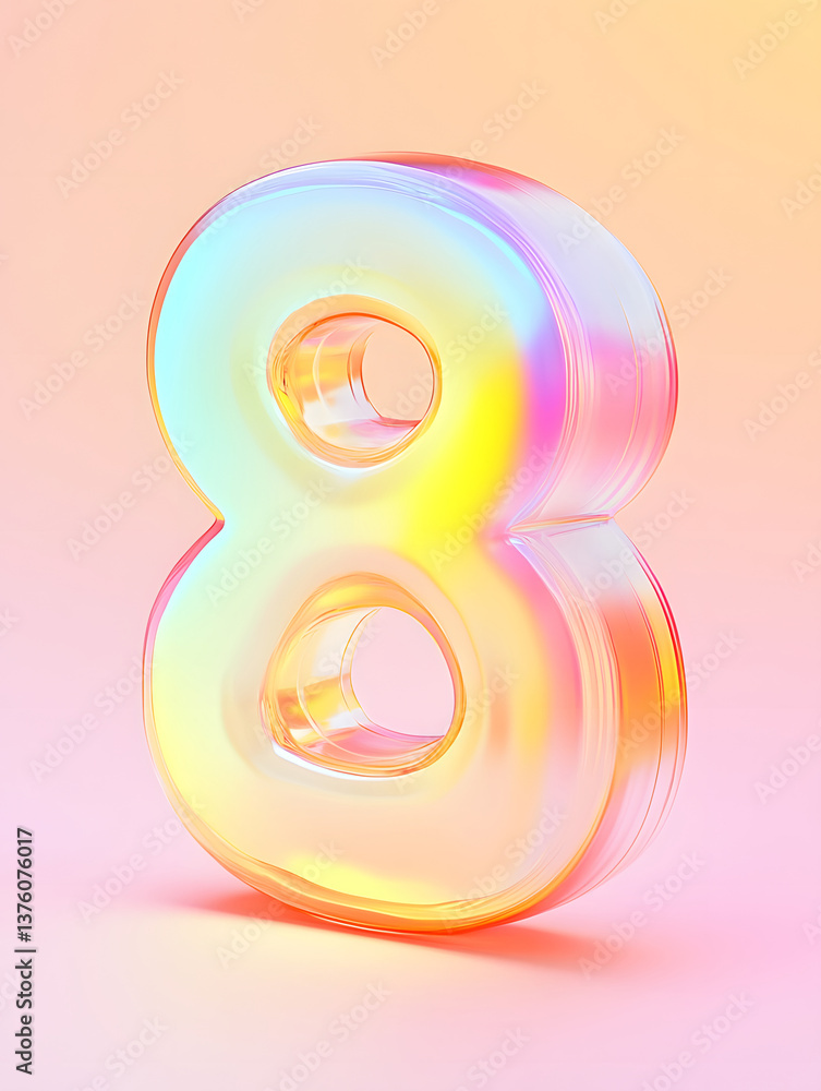 Poster 3d rendering digital font big sale event countdown concept element
