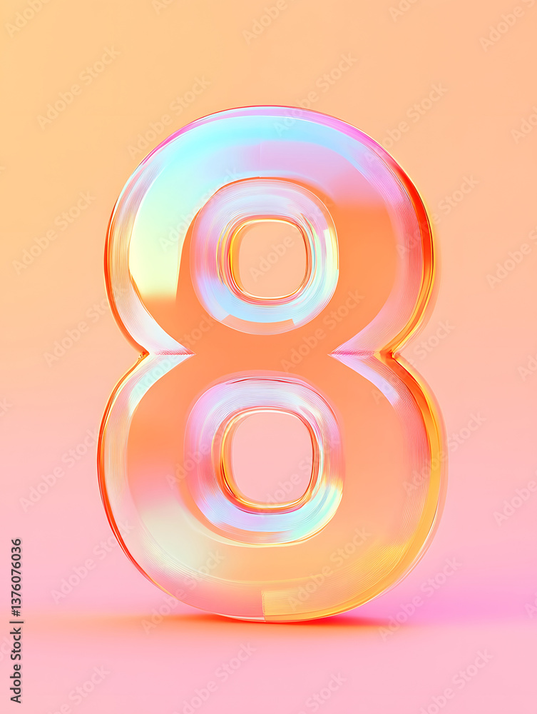 Poster 3d rendering digital font big sale event countdown concept element