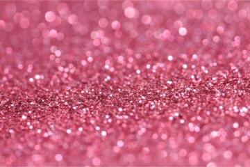 Romantic Pink Glitter Glow with Soft Focus Bokeh