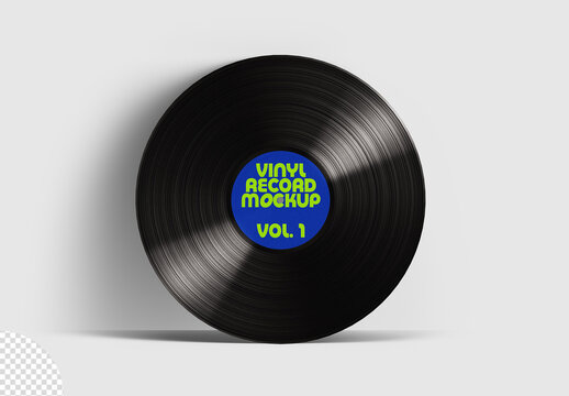 Vinyl Disk Retro Record Mockup
