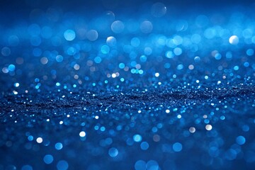 Trendy Blue Glitter Effect Background