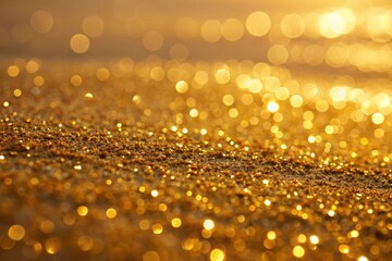 Trendy Gold Glitter Abstract Backdrop