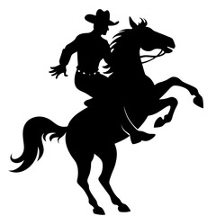 "Cowboy Silhouette Vector | Western Wild West Illustration"