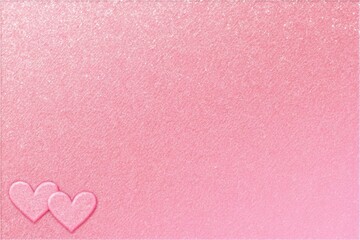 Trendy Pink Glitter Texture with Hearts Background