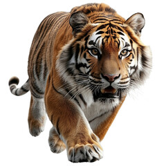 Obraz premium Tiger running in the wild forest wildlife photography close-up