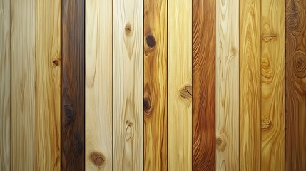 Fototapeta premium Elegant Wood Panel Backdrop with Rich Grain Variations and Warm Tones