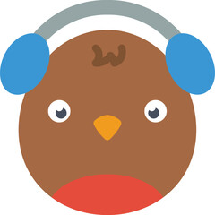 robin Illustration on a white background