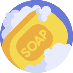 soap Illustration on a white background