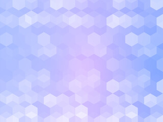 abstract background geometric hexagon and gradient pink to blue