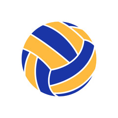 Fototapeta premium Beach Volleyball Ball Icon. Colorful Sport Equipment. Vector illustration on white background