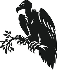 Vulture bird animal silhouette