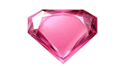 Gemstone, Pink Jewel on Black Background, cut out transparent