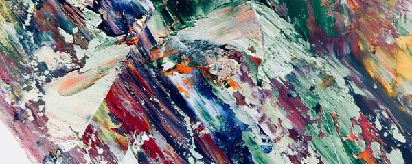 Abstract art background . Hand painting artwork on canvas .