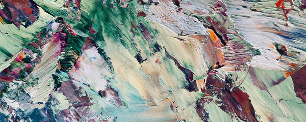 Abstract art background . Hand painting artwork on canvas .