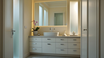 modern bathroom with shower