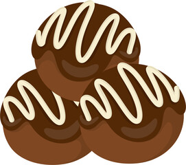 illustration chocolate ball