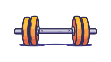 dumbbell isolated on white