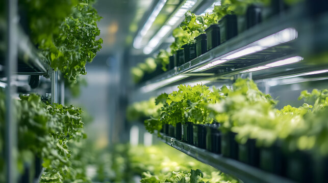 farm with automated robotic arms harvesting fresh produce efficiently 