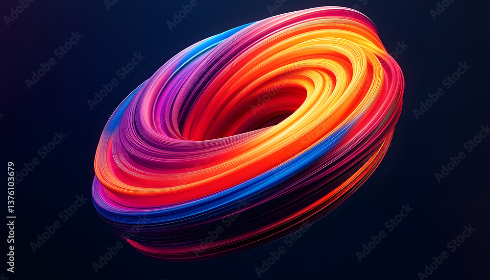 Aufkleber abstract light three-dimensional luminous particles technology sense kv main visual background